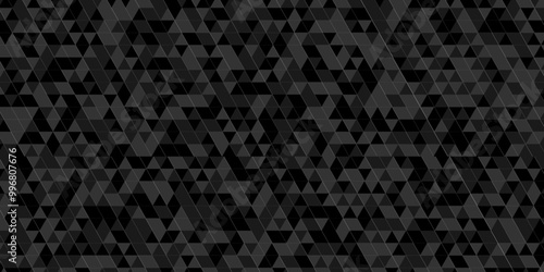 Abstract Vector geometric seamless gray and black cube square low polygon background. abstract surface creative diamond pattern gray Polygon Mosaic triangle texture background.