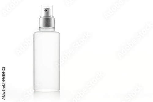 Cosmetics bottle white background container.