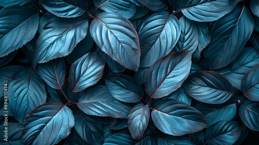 Abstract leaves background, a pattern that resembles nature's colors. Colorful plant texture, a representation of leaf design.