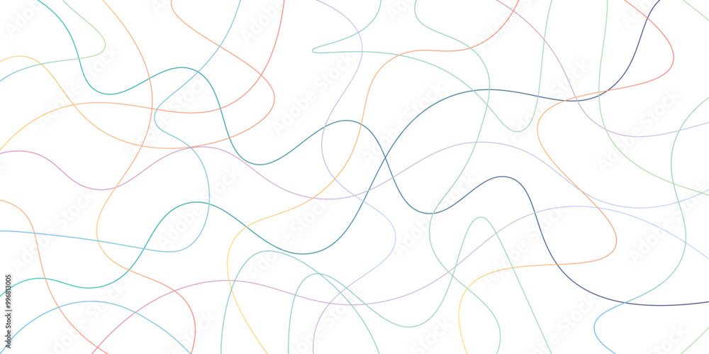 Random pattern colorful line stroke on a transparent background. Chaotic random lines abstract geometric pattern vector background. Decorative golden pattern with tangled curved lines. Random pattern colorful line stroke on a transparent background. Chaotic random lines abstract geometric pattern vector background. Decorative golden pattern with tangled curved lines.