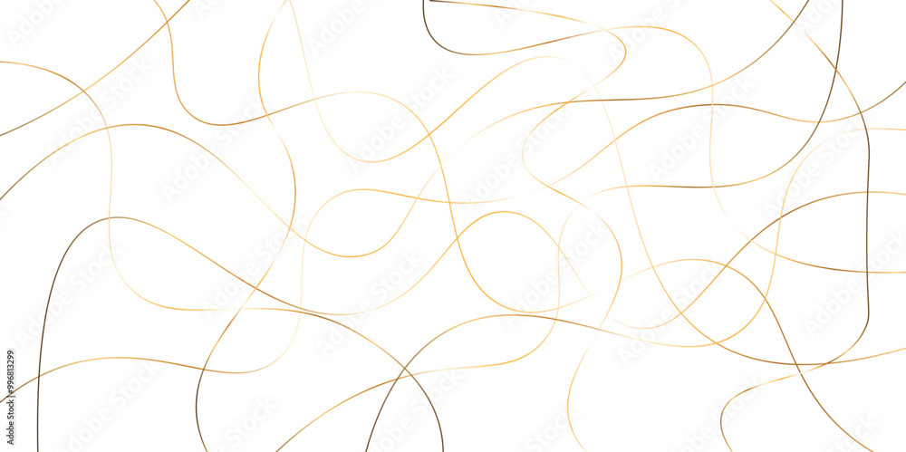 Random pattern colorful line stroke on a transparent background. Chaotic random lines abstract geometric pattern vector background. Decorative golden pattern with tangled curved lines. Random pattern colorful line stroke on a transparent background. Chaotic random lines abstract geometric pattern vector background. Decorative golden pattern with tangled curved lines.