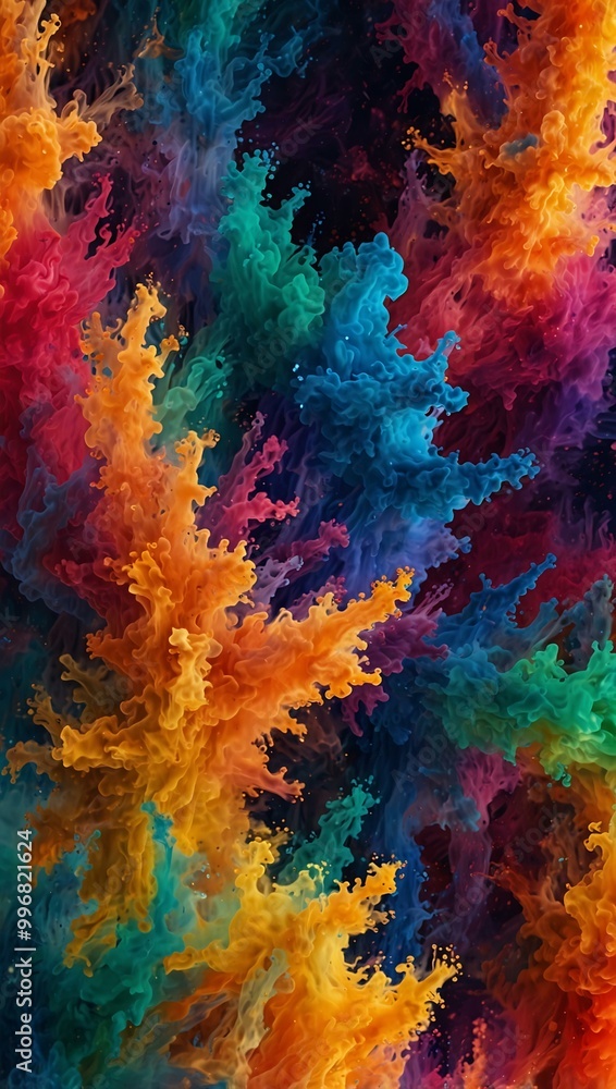Abstract vibrant particles in motion. Abstract vibrant particles in motion.
