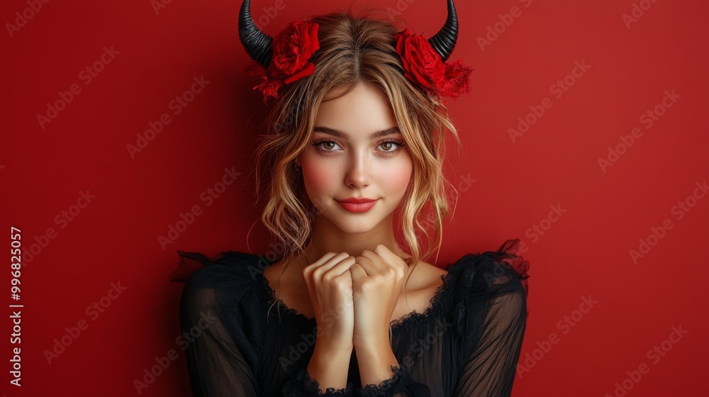 Gothic Demoness Fantasy Portraits: Dark, Mysterious, and Seductive Beauty in Red Gothic Demoness Fantasy Portraits: Dark, Mysterious, and Seductive Beauty in Red