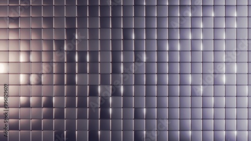 This grayscale mosaic has a sleek, reflective surface, perfect for digital designs, ads, and artistic projects that need a modern touch to elevate their aesthetic appeal