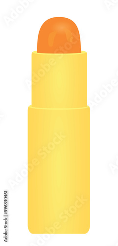 Pink  lip balsam. vector illustration
