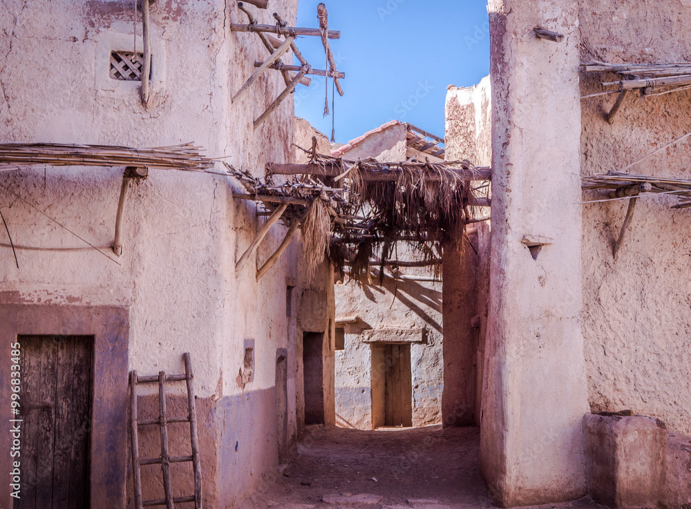 Fototapeta premium City in Tibet Beauty in Simple Architecture