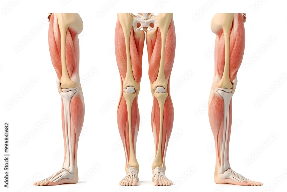 Medical Diagram of Knee Rehabilitation Exercises Highlighting Targeted Muscle Groups and Joint Movements Medical Diagram of Knee Rehabilitation Exercises Highlighting Targeted Muscle Groups and Joint Movements