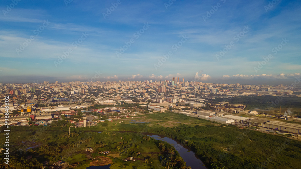 Obraz premium Barranquila, colombia aerial view of the city 