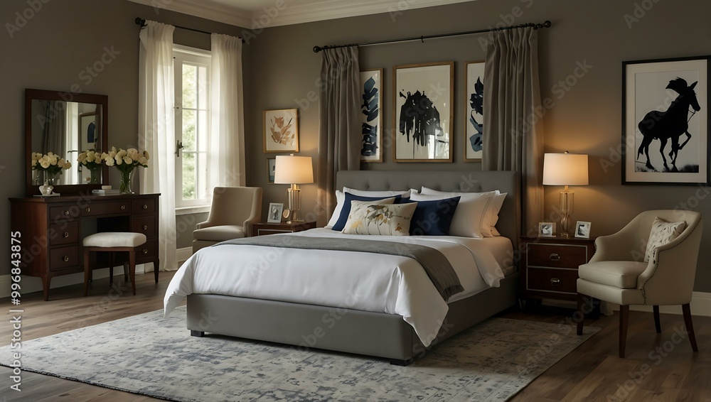 Bedroom featuring a bed. Bedroom featuring a bed.