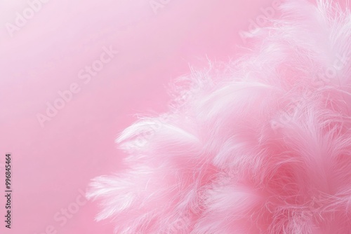 feathers pastel pink fluffy Minimal modern abstract background 