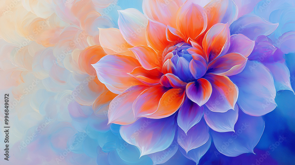 Obraz premium Beautiful Pink Dahlia Blossom in Nature Close-Up Photography