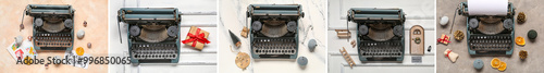 Set of vintage typewriters ...