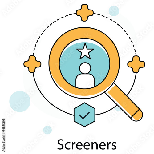 Screeners Icon. Vector Icon Design photo