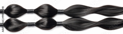 Wallpaper Mural set of remy hair bundles isolated on white background Torontodigital.ca