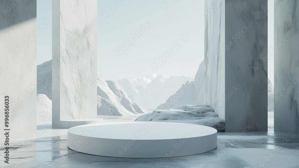 clean and Minimalist Winter Podium clean and Minimalist Winter Podium