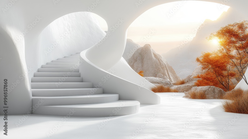 Clean white background fading into soft gradients, creating a modern ...