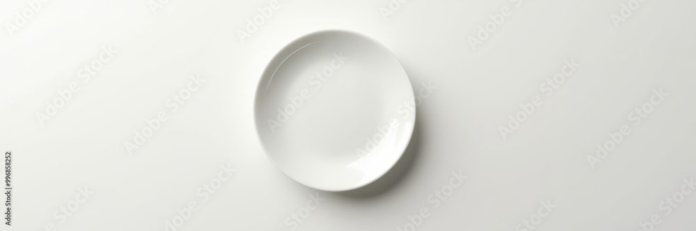 A minimalistic white plate against a neutral background, perfect for culinary presentations, dining concepts, or food-related marketing. A minimalistic white plate against a neutral background, perfect for culinary presentations, dining concepts, or food-related marketing.