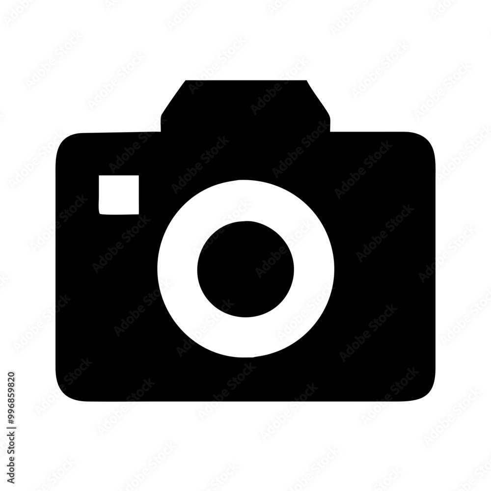 Solid black camera icon symbolizing photography and memory capturing in a simple design
Solid black camera icon symbolizing photography and memory capturing in a simple design
