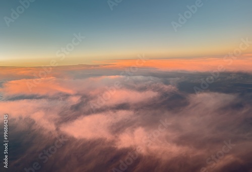 clouds over the mountains