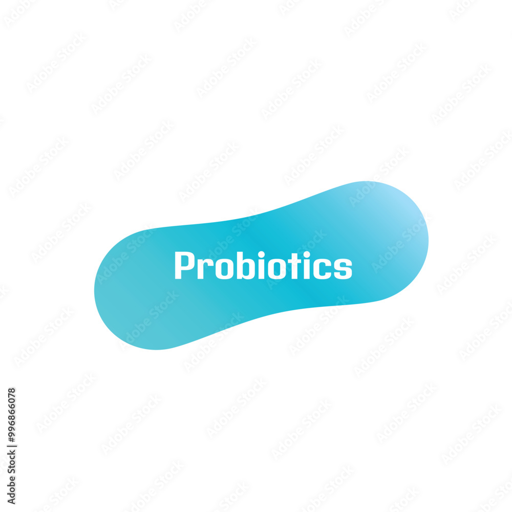 probiotics text healthy lifestyle sign	