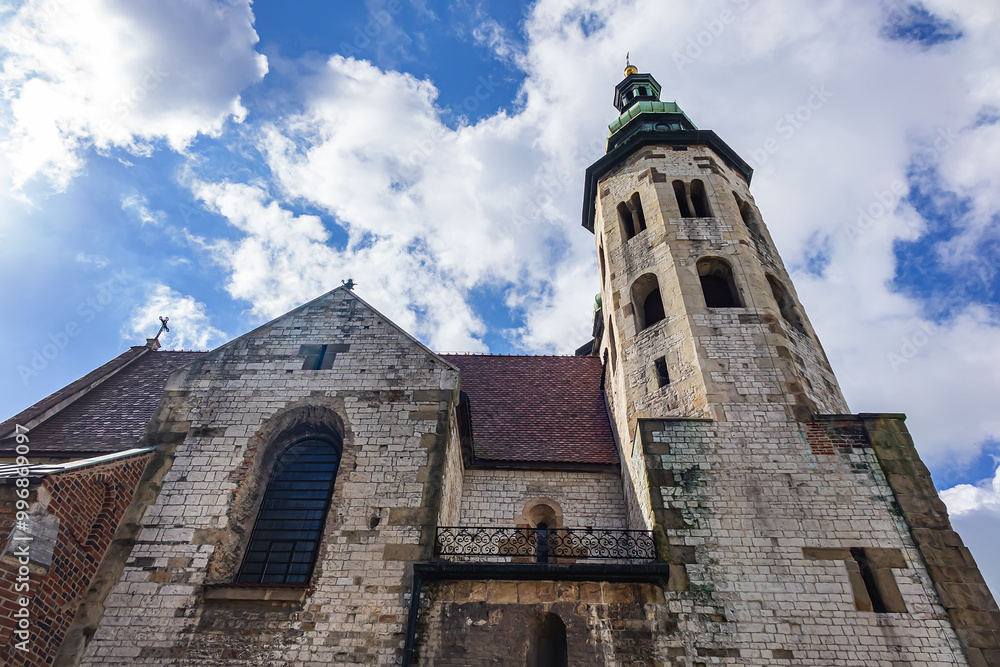 Built in the XI century, Saint Andrew is one of the oldest churches in Krakow Old Town. Krakow, Poland. Built in the XI century, Saint Andrew is one of the oldest churches in Krakow Old Town. Krakow, Poland.