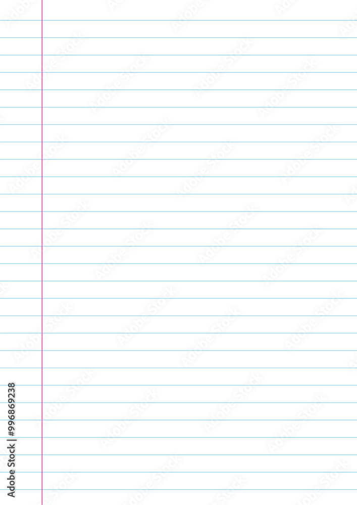 paper notebook lined sheet template
