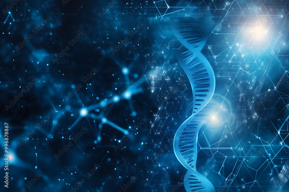 An abstract digital background image featuring molecular structures, geometric shapes, and modern data connections, symbolizing the fusion of healthcare and technology, innovation, and modern medicin
An abstract digital background image featuring molecular structures, geometric shapes, and modern data connections, symbolizing the fusion of healthcare and technology, innovation, and modern medicin