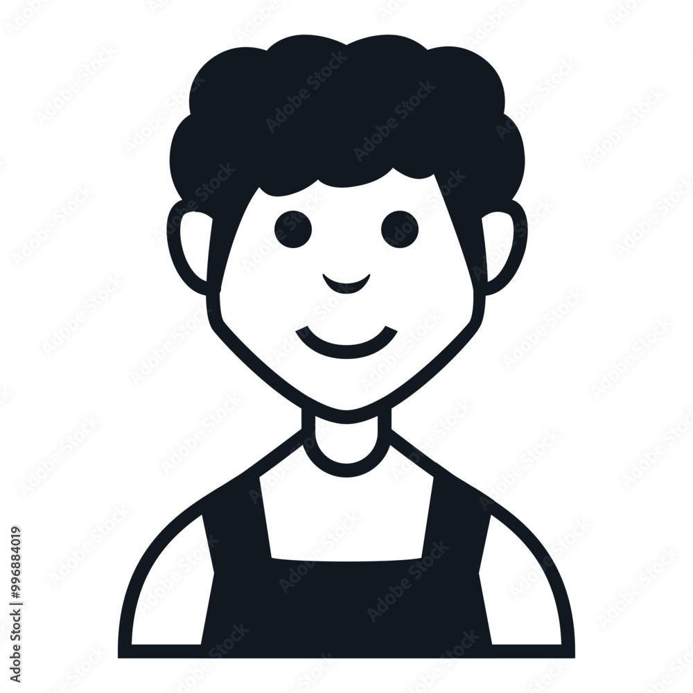 Farmer Man Avatar Icon. People Character Smile Vector Illustration. Farmer Man Avatar Icon. People Character Smile Vector Illustration.