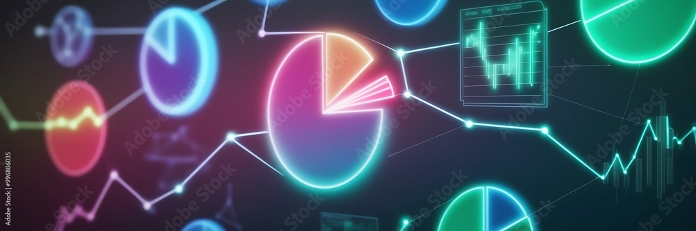 background with finance graph and bar showcasing market success. Concept Financ background with finance graph and bar showcasing market success. Concept Financ