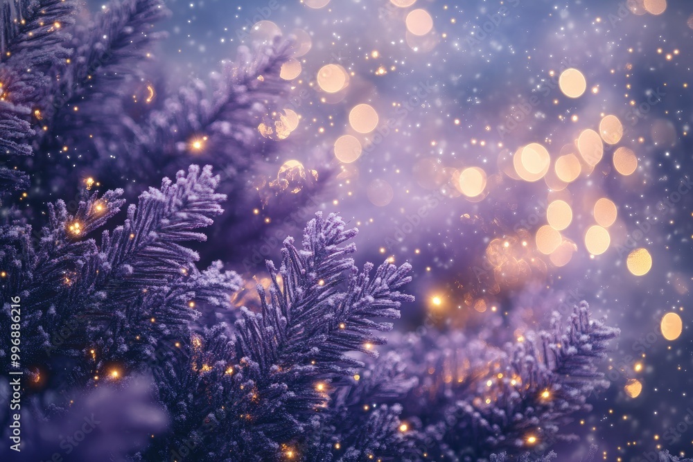 Magical Christmas background with a Purple Basil color scheme, deep violet and midnight blue snowflakes Magical Christmas background with a Purple Basil color scheme, deep violet and midnight blue snowflakes