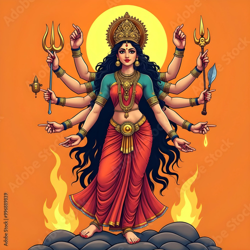 Devi durga background image