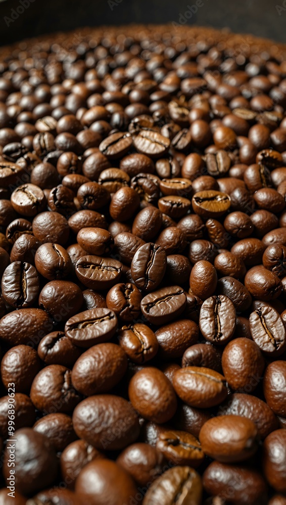 Coffee beans undergoing fermentation and washing. Coffee beans undergoing fermentation and washing.