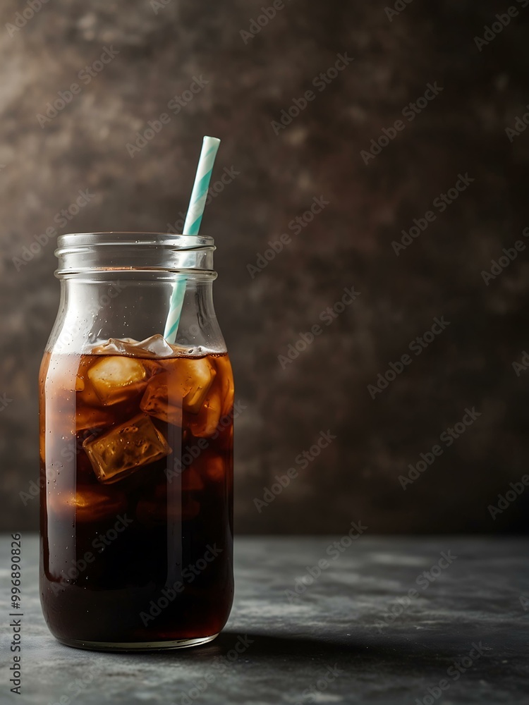 Cold brew coffee photo with space for text. Cold brew coffee photo with space for text.