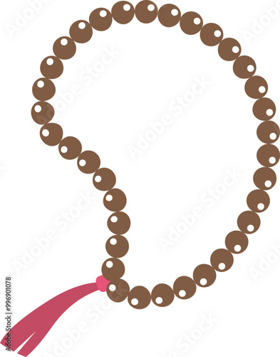Tibetan Sandalwood Beads, Prayer Beads, Buddhist Prayer Beads icon.