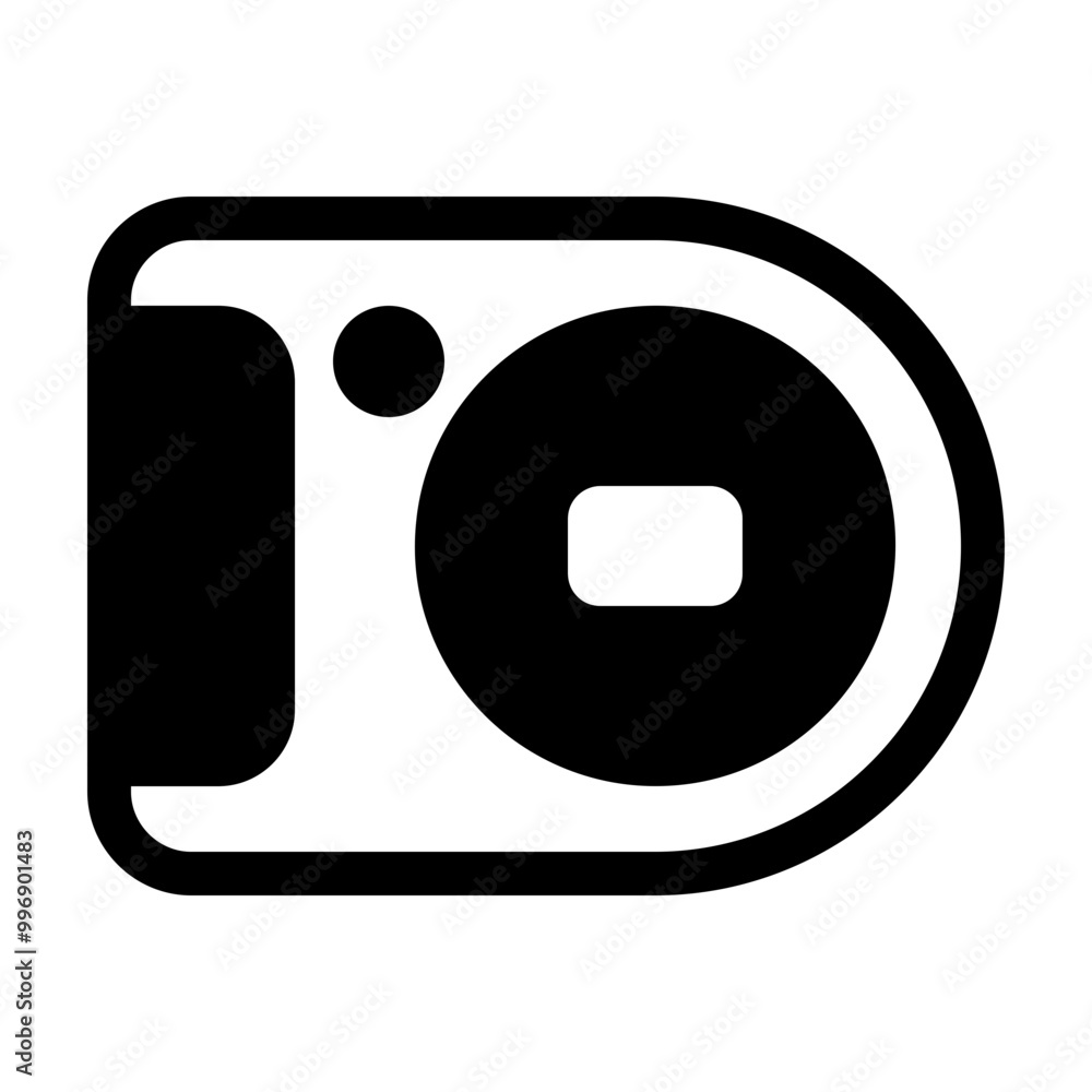 Photo Camera Device Solid Icon Photo Camera Device Solid Icon