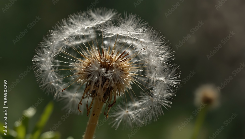 Dandelion fluff highlighted against a soft backdrop. Dandelion fluff highlighted against a soft backdrop.