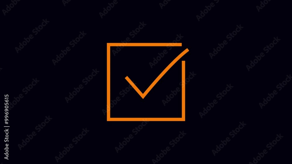 Animation in motion graphics of a check marks symbols. Animation in motion graphics of a check marks symbols.