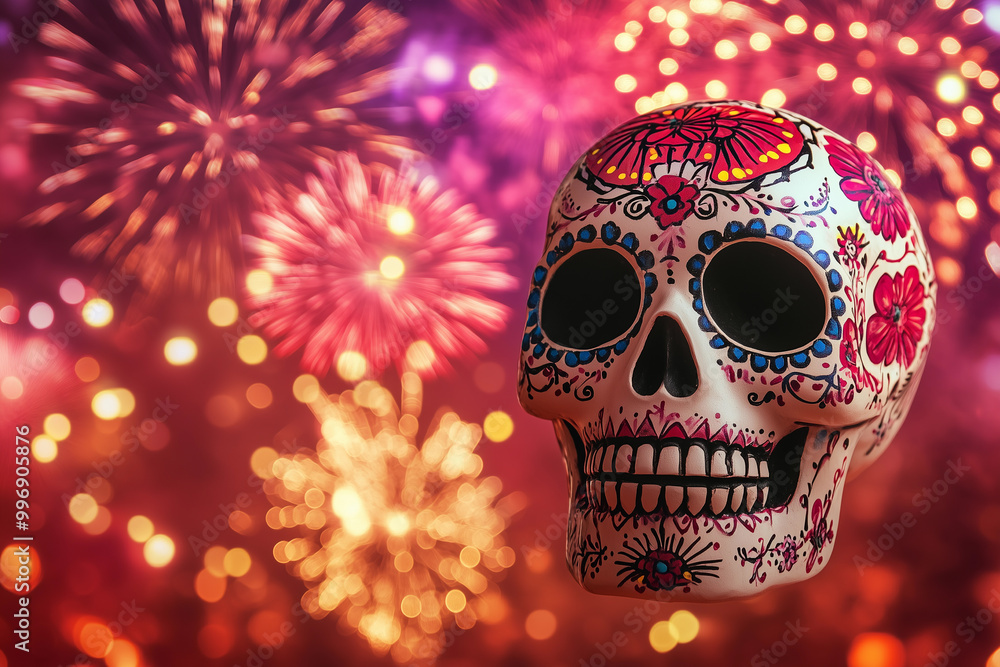 Day of the dead traditional skull Day of the dead traditional skull