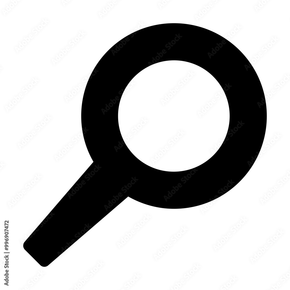 Magnifying glass solid icon Magnifying glass solid icon