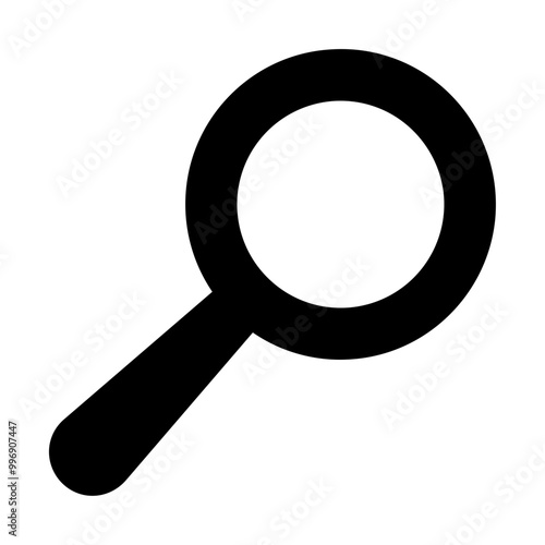 Magnifying glass solid icon