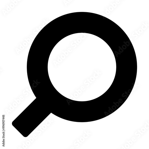 Magnifying glass solid icon