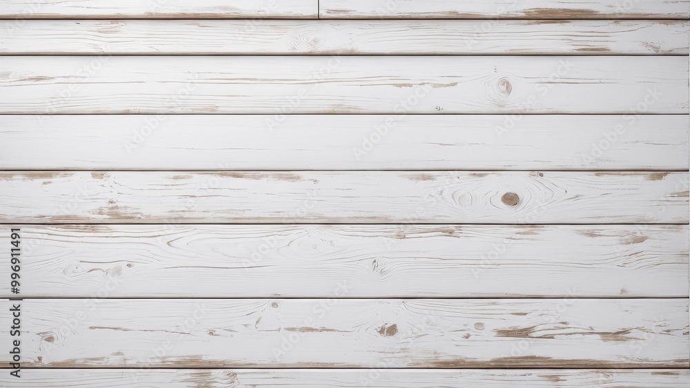 A close-up view of weathered white wooden planks, creating a rustic and clean aesthetic. A close-up view of weathered white wooden planks, creating a rustic and clean aesthetic.