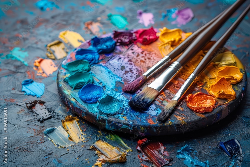 Exploring an artist s studio dedicated to the art of oil painting and creative expression Exploring an artist s studio dedicated to the art of oil painting and creative expression