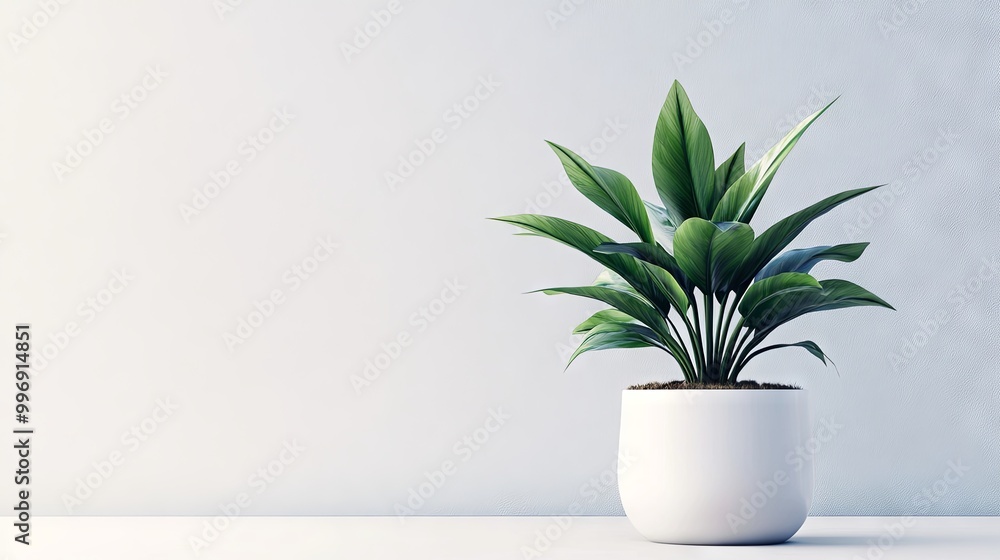 Houseplant in a pot on an isolated background Houseplant in a pot on an isolated background