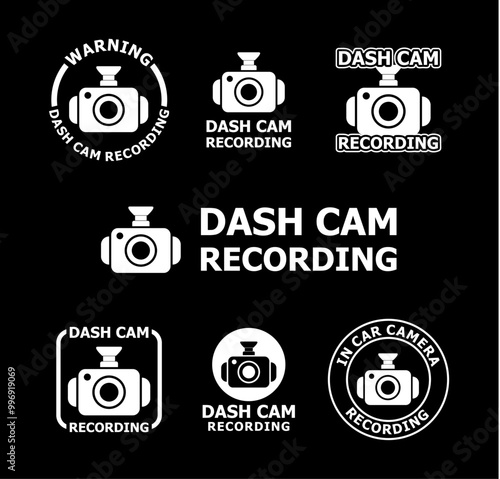 Dash Camera Security Recording White