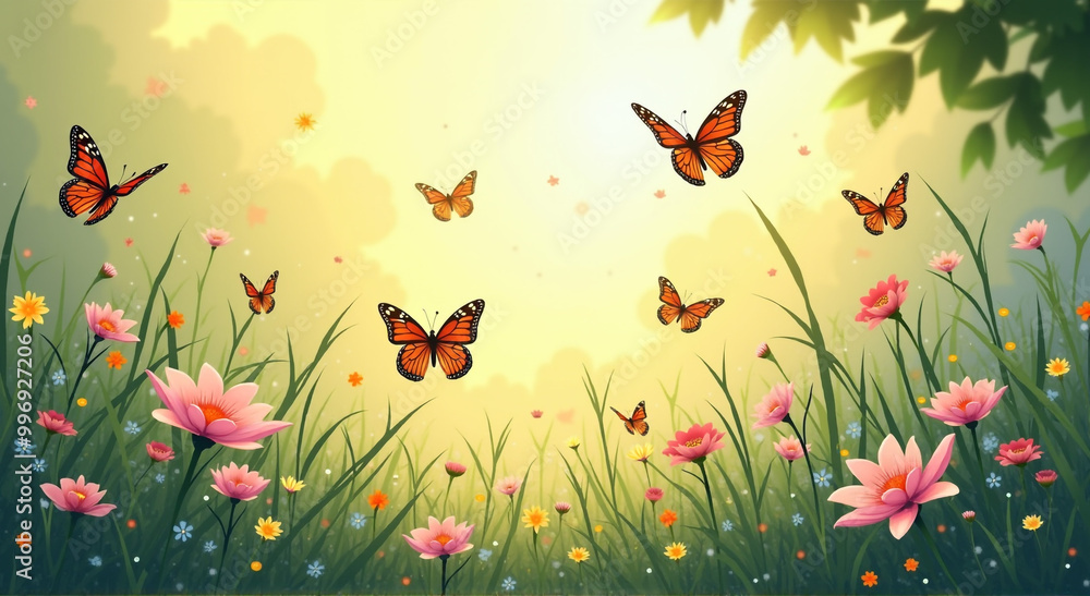 butterflies and flowers butterflies and flowers
