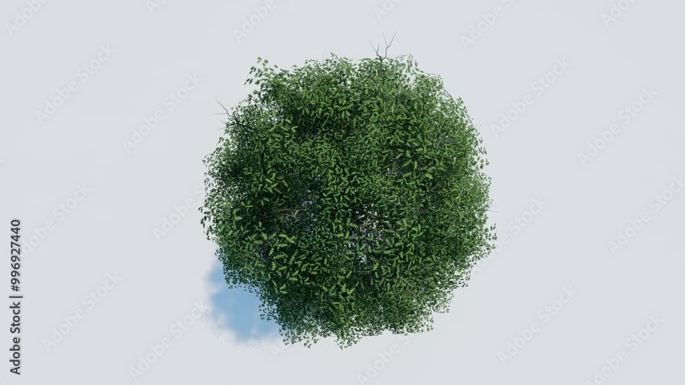 Tree Top View Angled tree top view plant landscape architecture nature garden aerial render ...