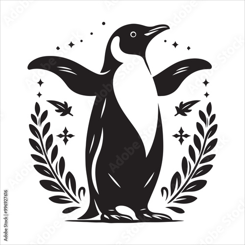 Penguin Vector Art Illustration
