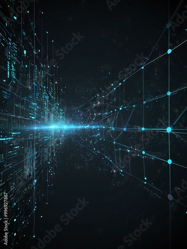 Futuristic digital network background.