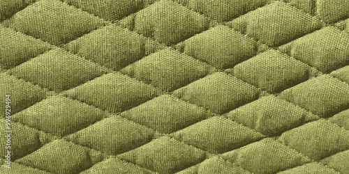 Green upholstery fabric. Sofa upholstery. Vector illustration